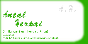 antal herpai business card